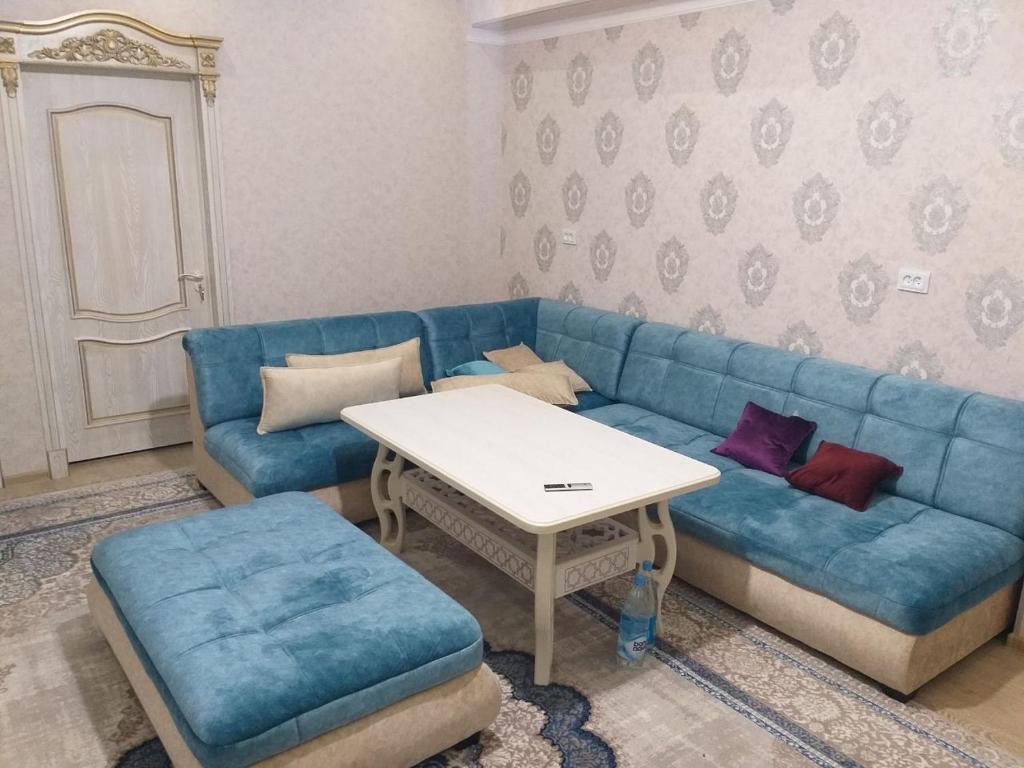 Χώρος καθιστικού στο Bukhara Lux apartment