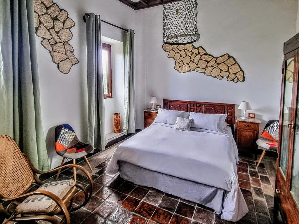 Postel nebo postele na pokoji v ubytování Antico Gabio holiday home