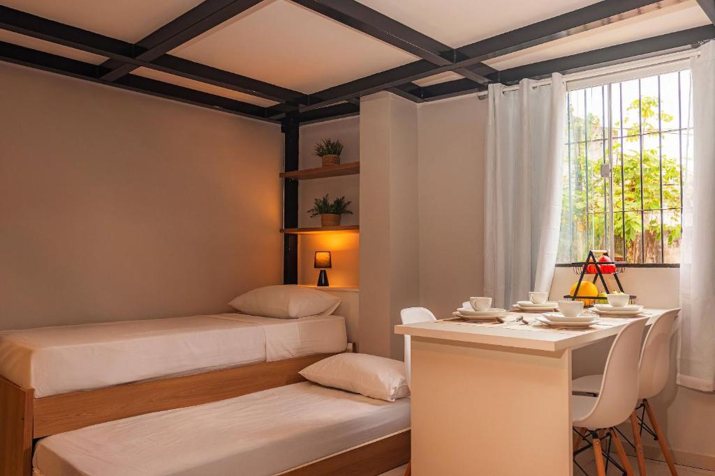 Postel nebo postele na pokoji v ubytování HN Pariquis - Estúdios com padrão Anfitrião 360 em Batista Campos