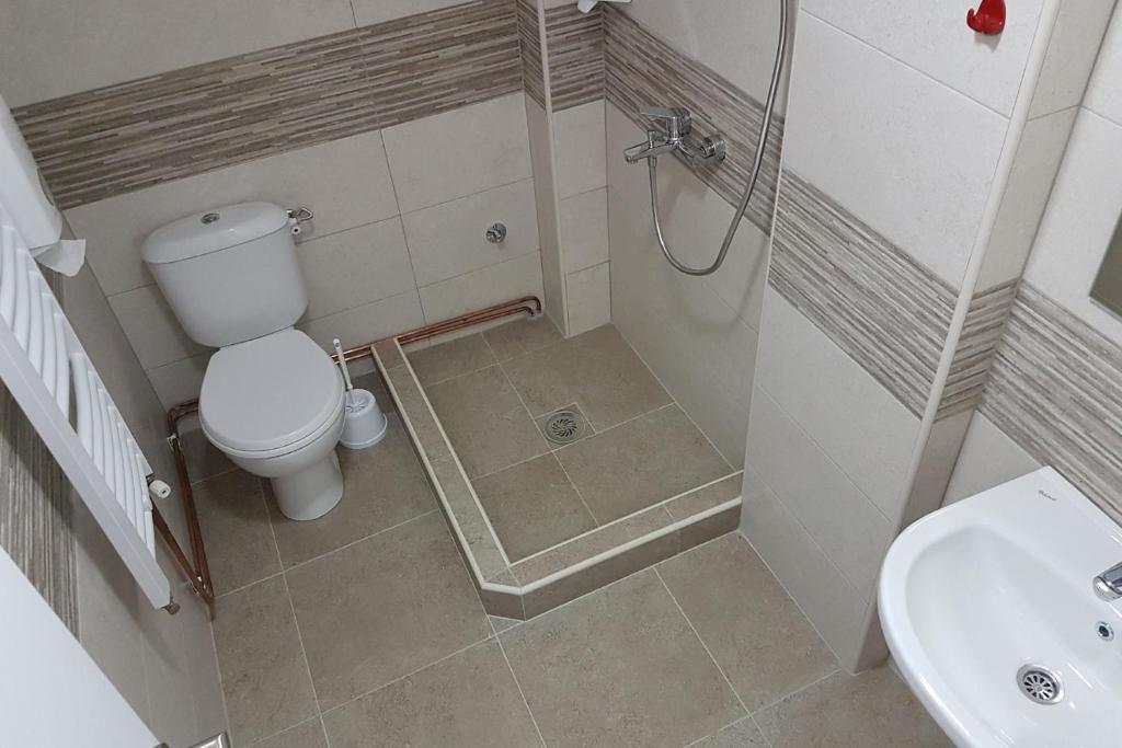 Koupelna v ubytování Apartmani Simić Valjevo