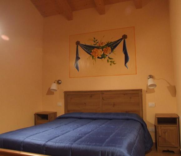 Postel nebo postele na pokoji v ubytování Valleprata