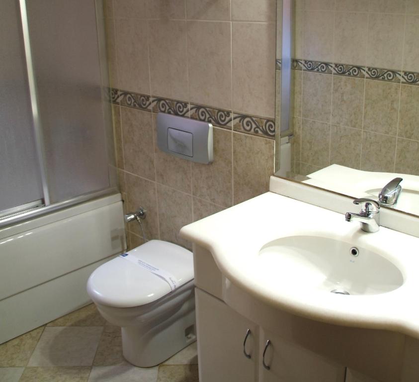 Koupelna v ubytování Ozilhan Hotel