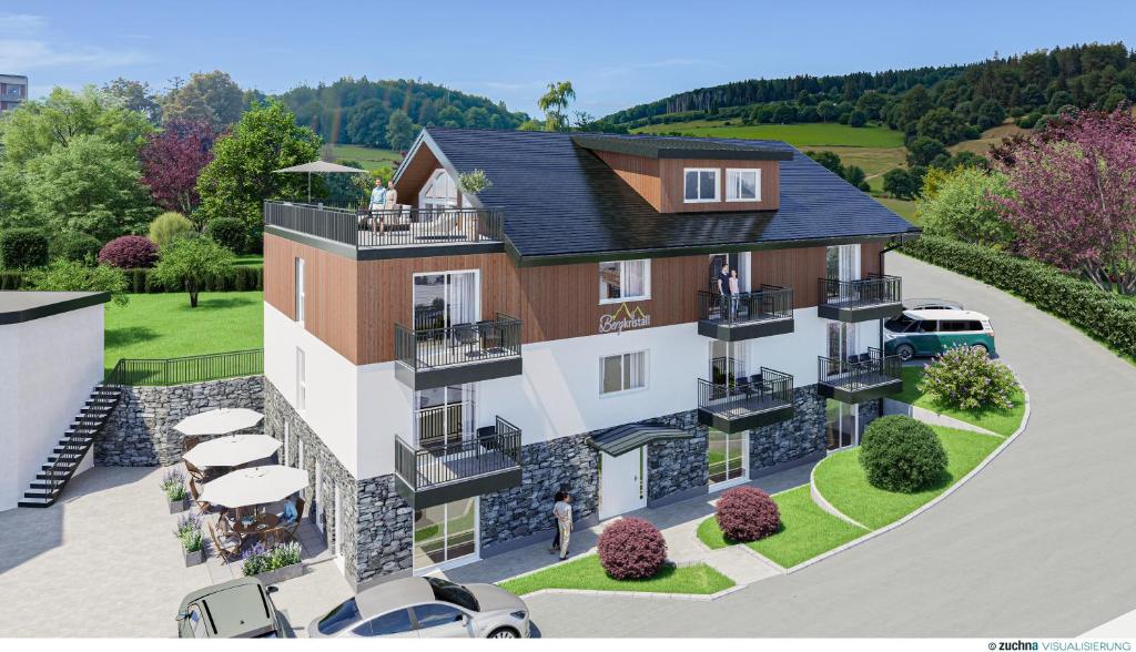 a rendering of a villa at Hotel Bergkristall in Willingen