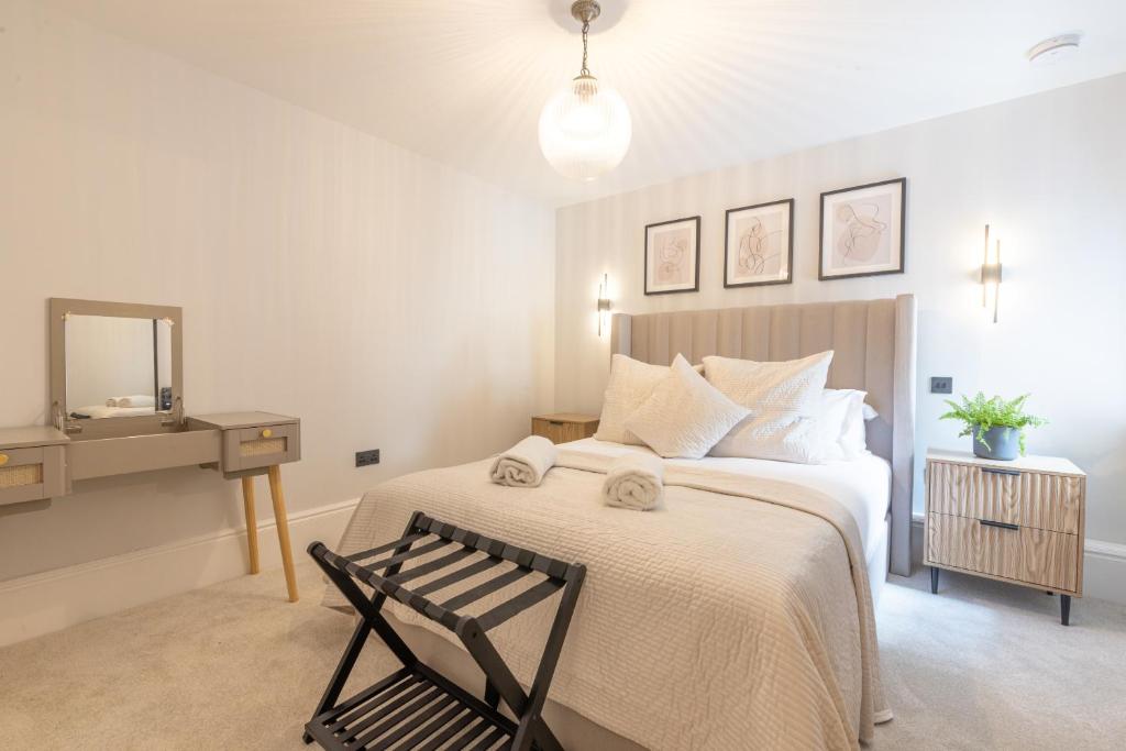 Ένα ή περισσότερα κρεβάτια σε δωμάτιο στο Apartment 1