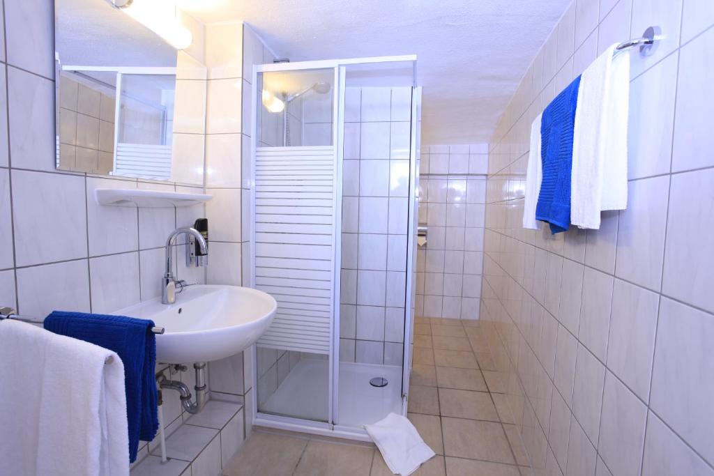 Koupelna v ubytování Hotel Condor