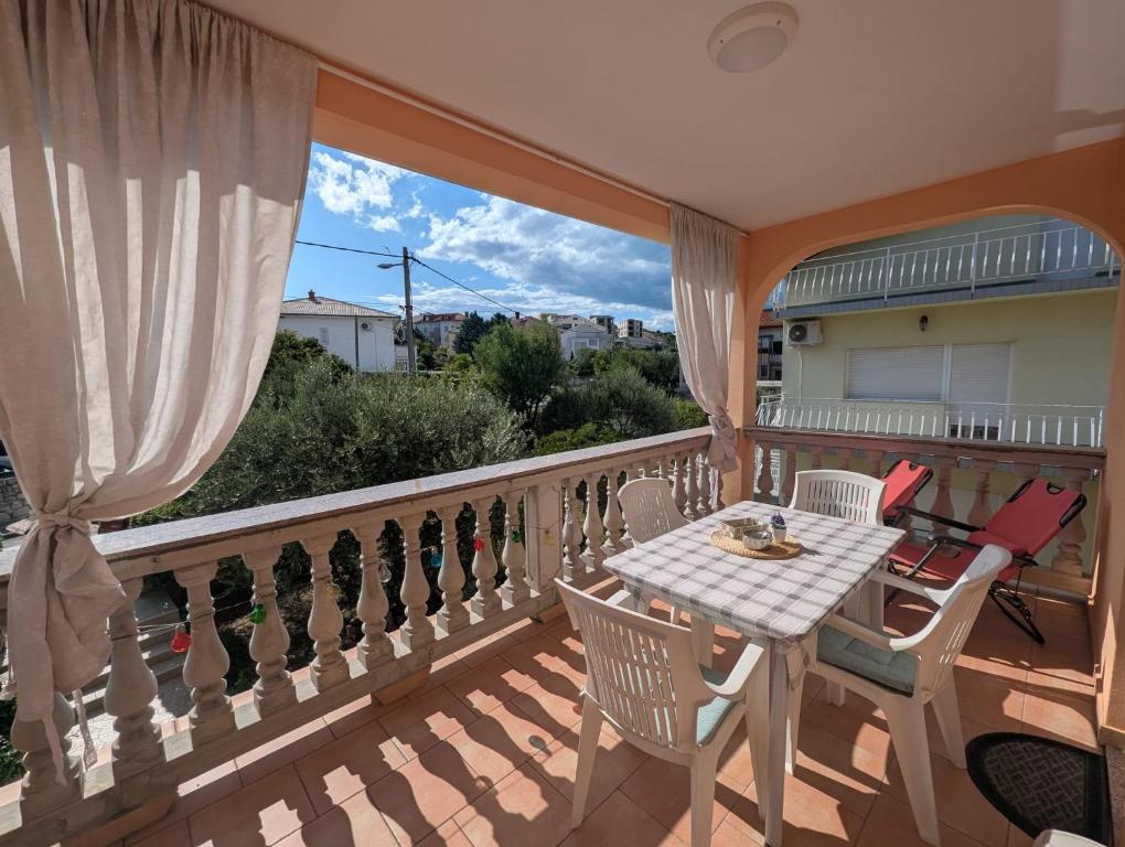 Balkón nebo terasa v ubytování Apartment Sara