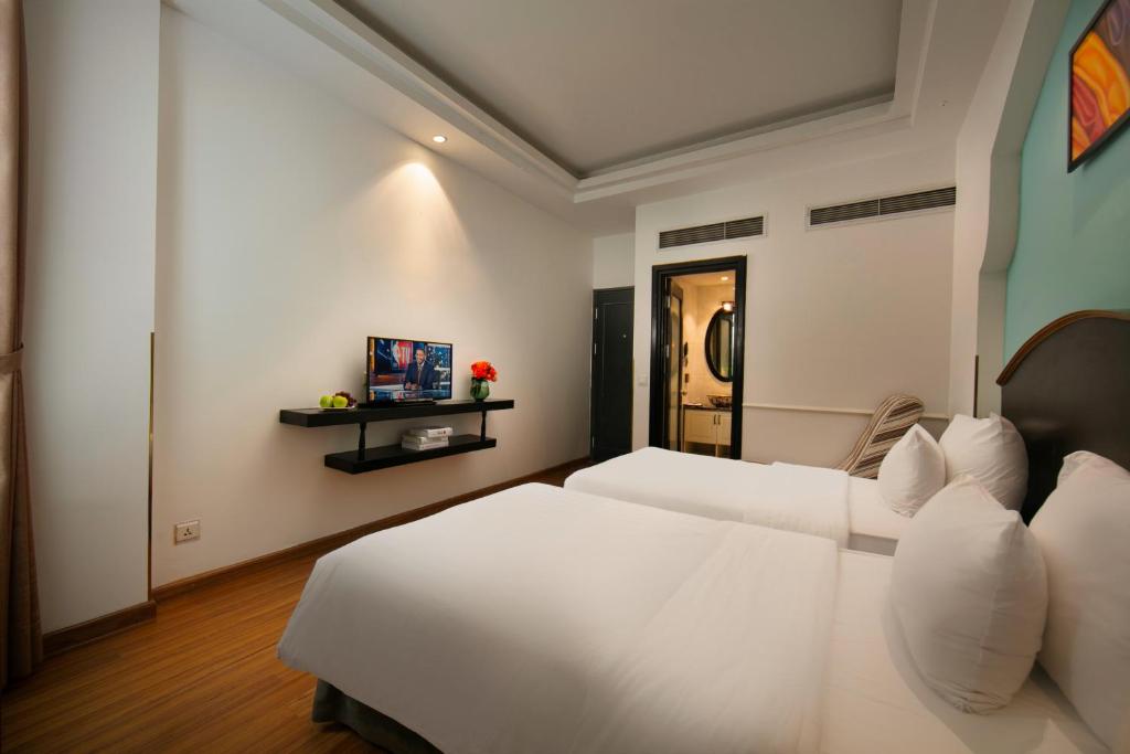 Phòng Deluxe Giường Đôi/2 Giường Đơn Với Cửa Sổ Bên Trong