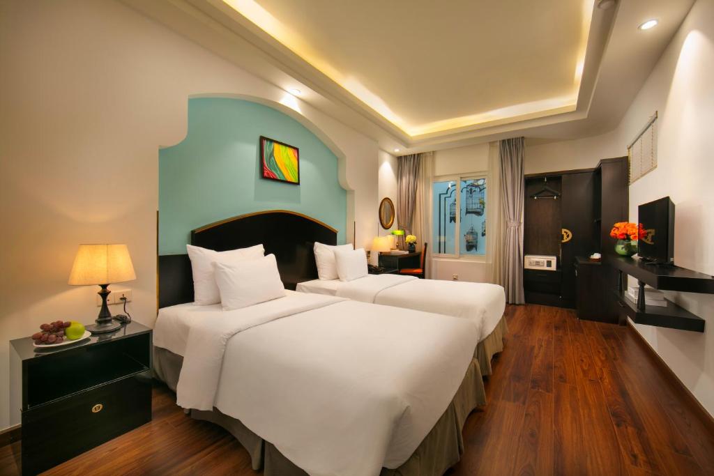 Phòng Deluxe Giường Đôi/2 Giường Đơn Với Cửa Sổ Bên Trong