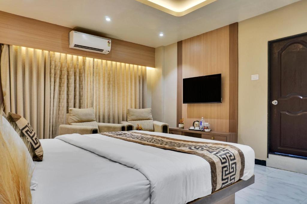 Postel nebo postele na pokoji v ubytování Hotel Sayba Classic