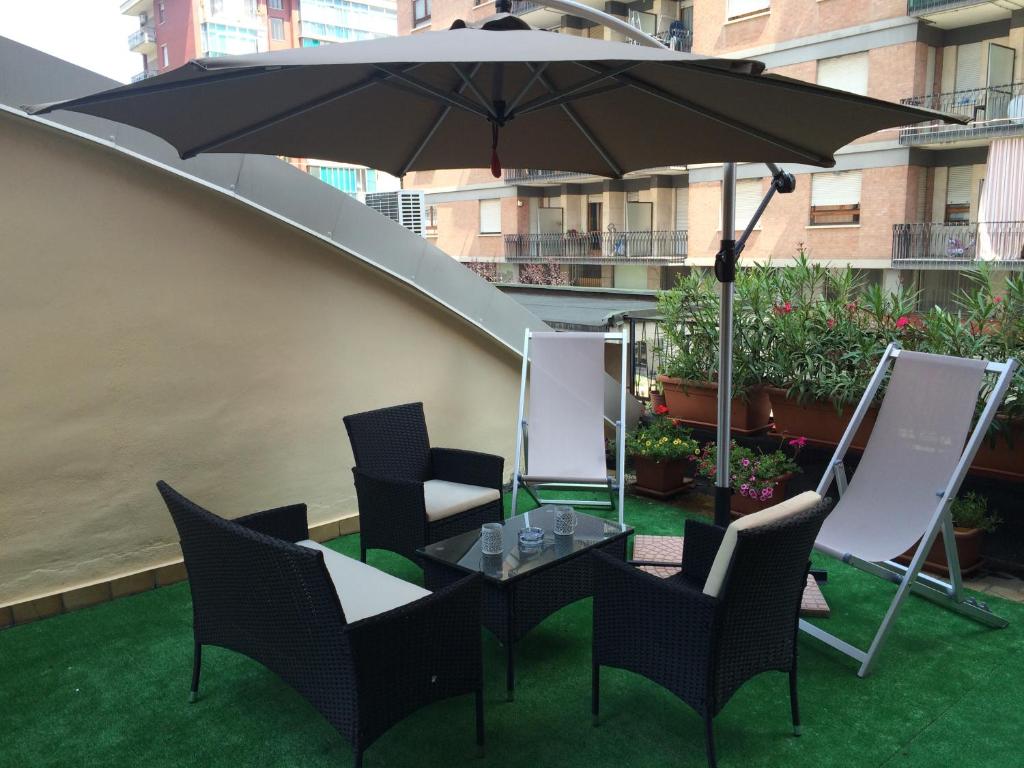 A garden outside Hotel Parco Fiera