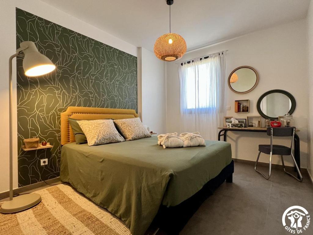 Postel nebo postele na pokoji v ubytování La recreation