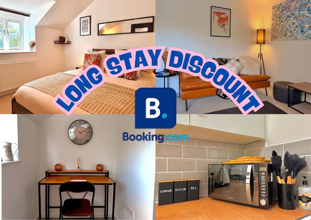 Picture of Modern 2 Bedroom Apartment Sleeps 5 - Free WiFi Free Parking, Cheddar ...