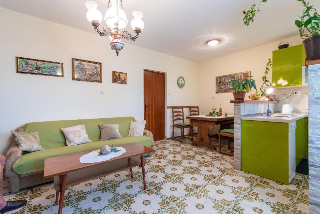Kuchyň nebo kuchyňský kout v ubytování Apartment Ciba
