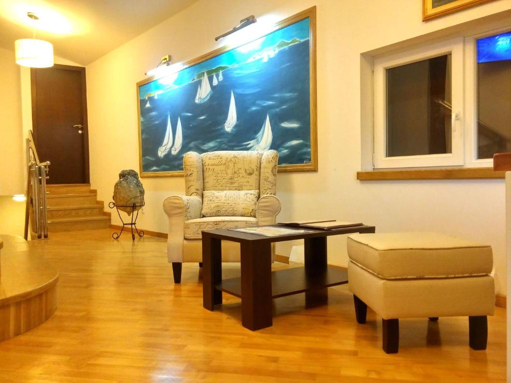 Posezení v ubytování Palma Rooms B&B
