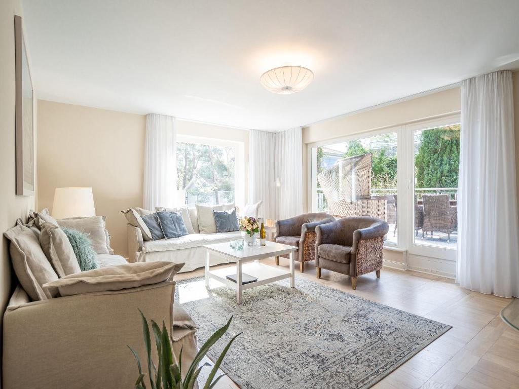 Et opholdsområde på Ferienhaus Bansin Das Charmante