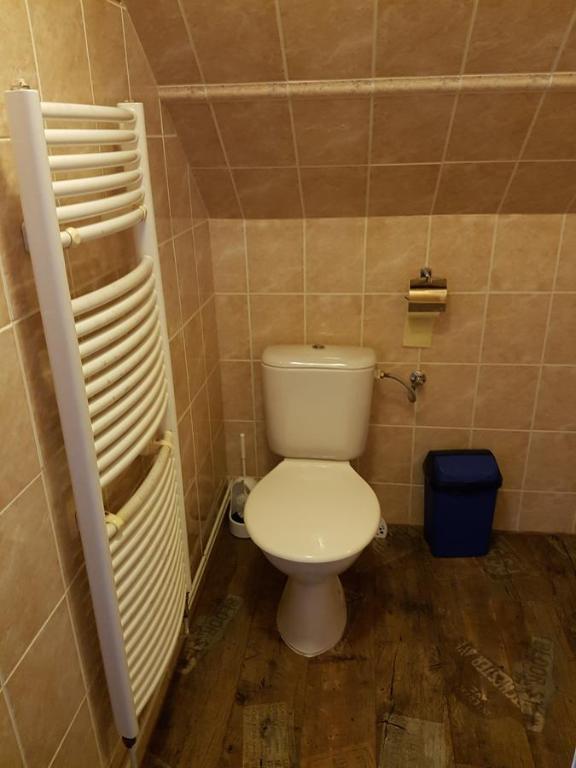 Koupelna v ubytování Restaurace & Penzion U Tří Jasanů