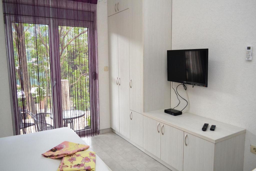 TV i/ili multimedijalni sistem u objektu Apartments Parapid