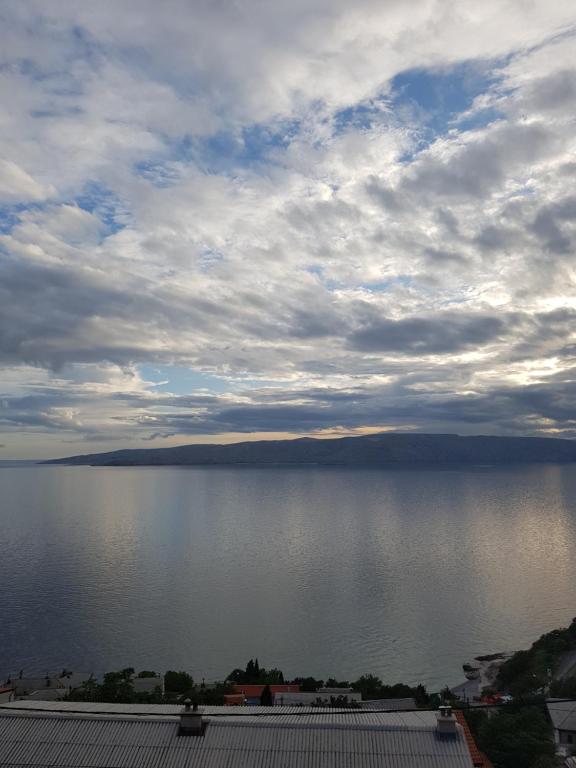 a view of a large body of water at Apartments Tereza in Senj