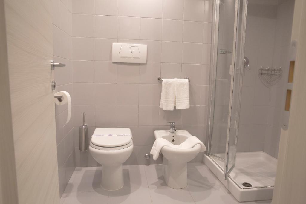 Koupelna v ubytování Hotel Degli Ulivi