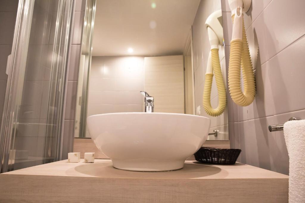 Koupelna v ubytování Hotel Degli Ulivi