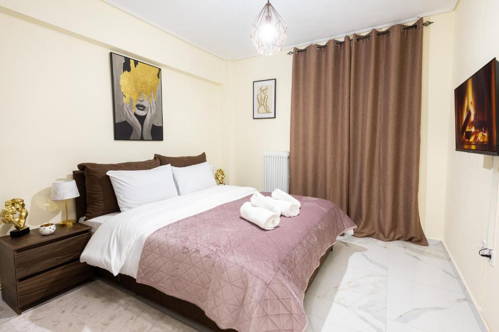 BnB Green Center Trikala - Apartamento De Dos Dormitorios Con Balcón