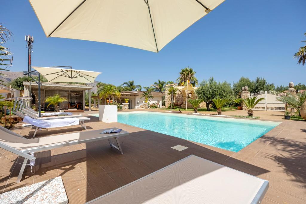 14th Oasis Villa With Private Pool Near Palermo