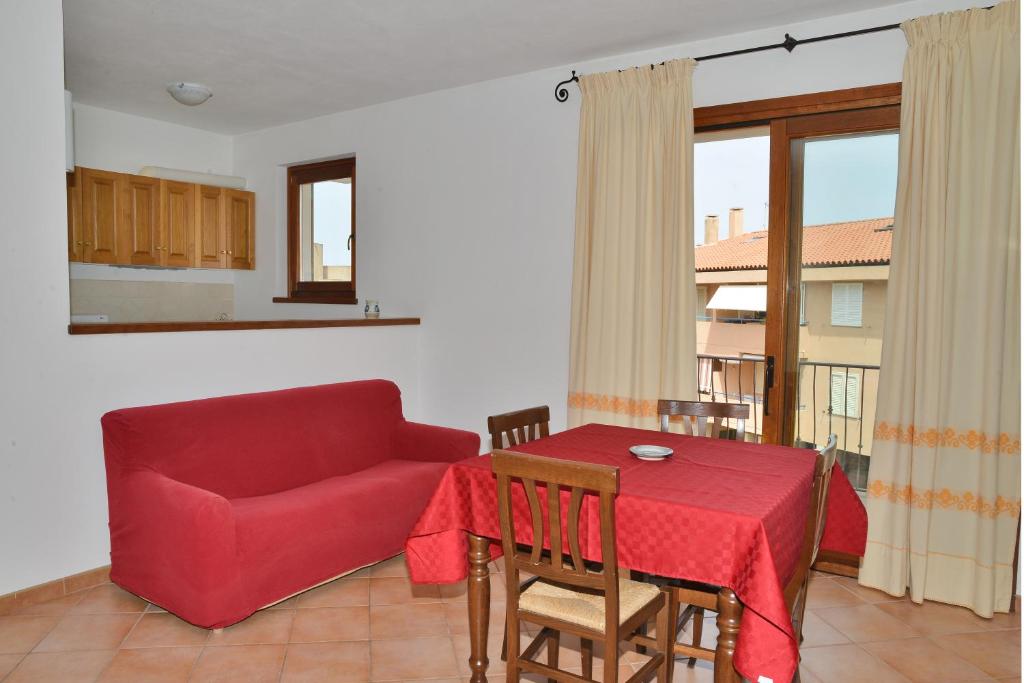 A seating area at Appartamenti Galatea