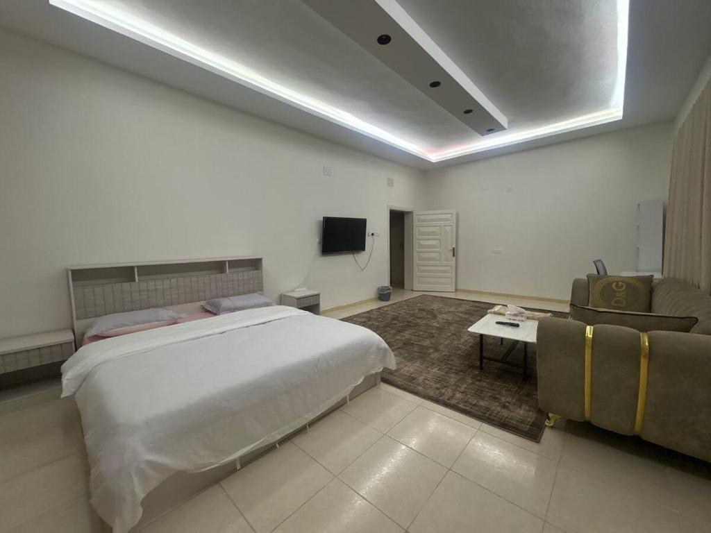 TV a/nebo společenská místnost v ubytování شقة في القبلتين