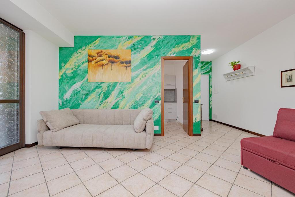 Χώρος καθιστικού στο Casa di Shrek 110mq - per 6 persone con grande terrazzo