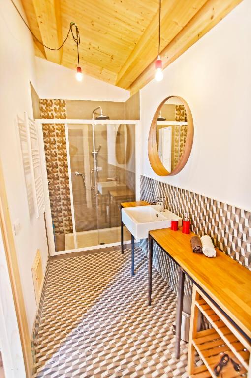 Koupelna v ubytování Agriturismo Pietre di Gelo