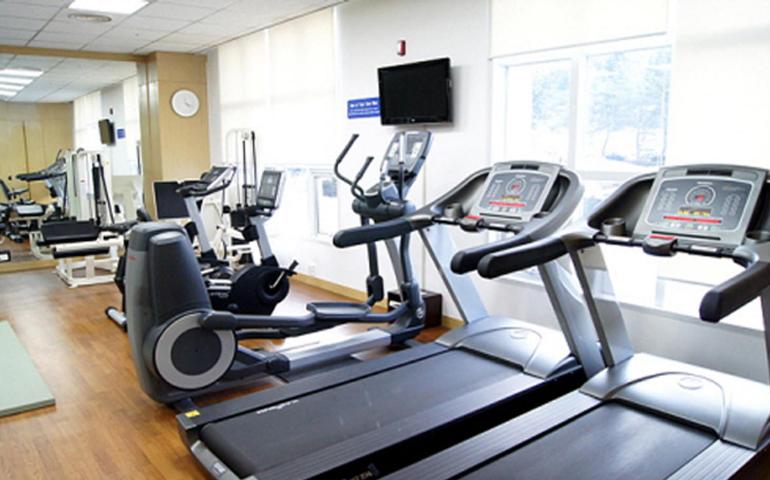 Fitness centrum a/nebo fitness zařízení v ubytování Elysian Gangchon Resort