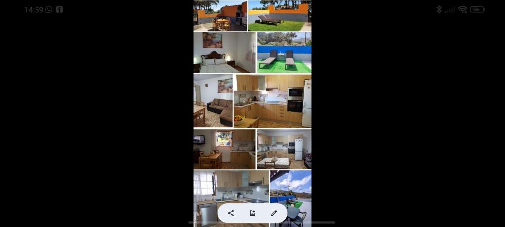 El PalmitalにあるCasa Los Pinosの家の写真のコラージュ