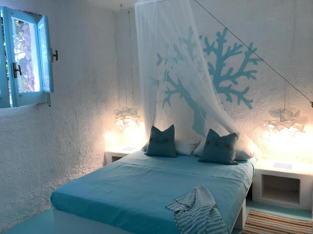 ABAKUHAUS Sicilia Copriletto, Isola di Lampedusa Acqua Pura, Colori Chiari Non sbiadiscono, 220 x 220 cm, Multicolore