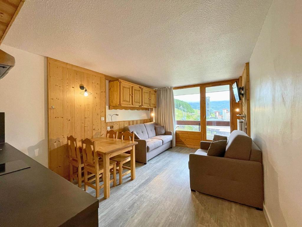 Studio chaleureux 3 pers, au pied des pistes à La Croisette - FR-1-452-122