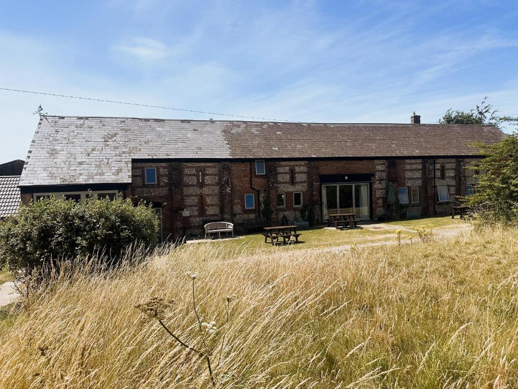 Bygningen som feriehuset ligger i