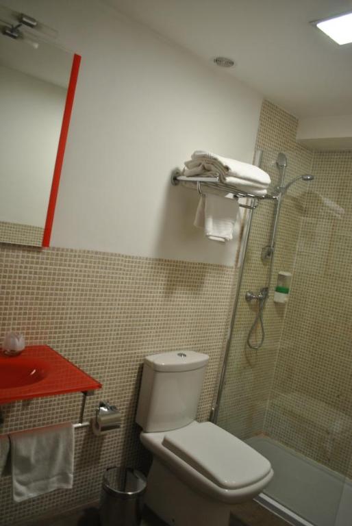 Koupelna v ubytování Hostal la Catedral