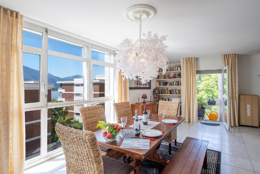 Posezení v ubytování Divina Minusio - Happy Rentals