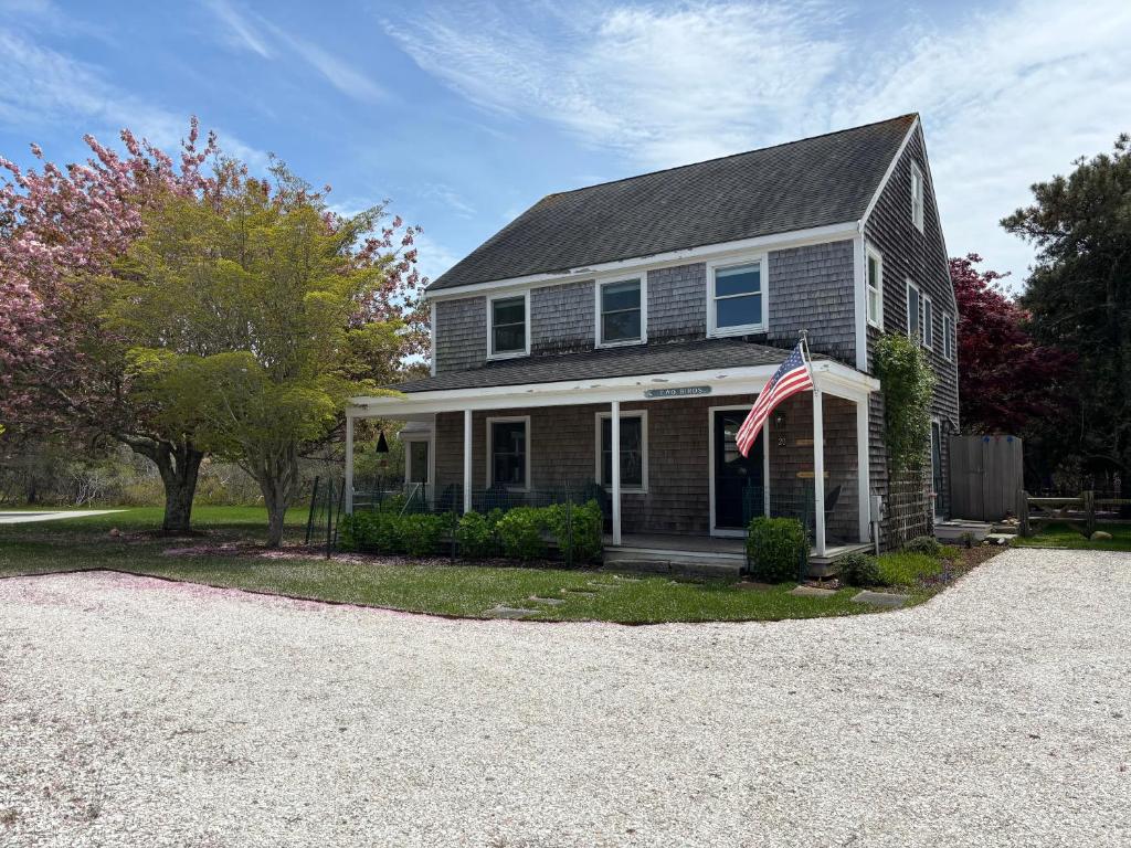 Bygningen som feriehuset ligger i