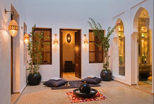 Posezení v ubytování Riad Chayma Marrakech