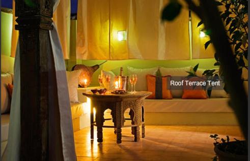 Posezení v ubytování Riad Chayma Marrakech