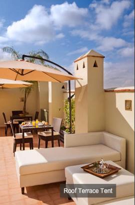 Balkón nebo terasa v ubytování Riad Chayma Marrakech