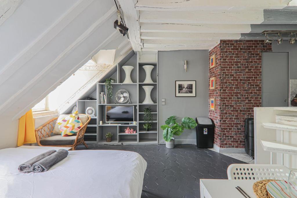 Studio Apartment-4P-City Centre Lescot With Netflix