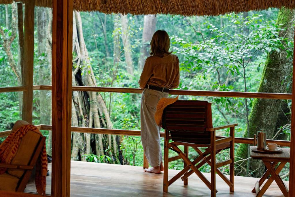 Μπαλκόνι ή βεράντα στο Koroi Forest Camp