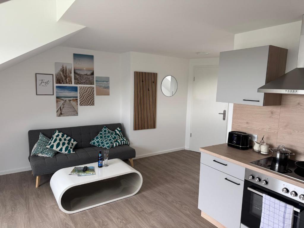 Η κουζίνα ή μικρή κουζίνα στο Cosy Apartment mit Fernblick