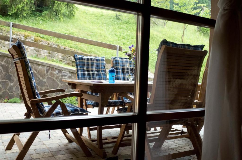 Patio nebo venkovní prostory v ubytování Chata Alpina Čertov