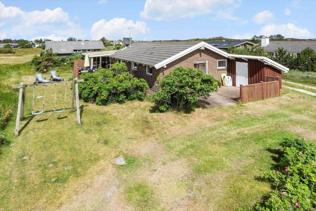 Bygningen som feriehuset ligger i