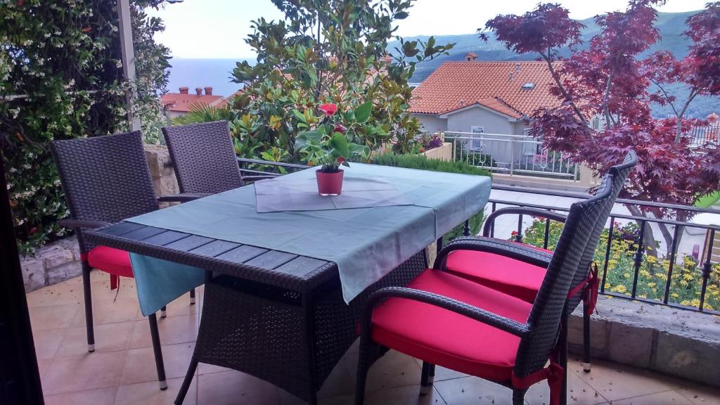 Balkón nebo terasa v ubytování Apartments Silmare