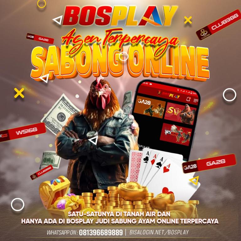 TampaksiringにあるBosplayのカジノのカードゲームのチラシ