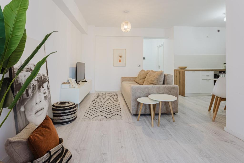 Χώρος καθιστικού στο City Center Accomodation - 101