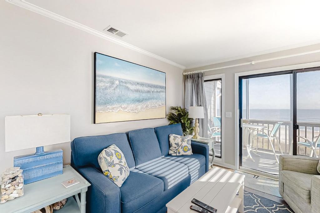 Χώρος καθιστικού στο Dunescape Villas 344